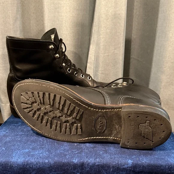 Men’s Red Wing Black Leather Boots size 10.5 - Picture 6 of 6